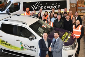 County Broadband appoint civil engineering firm Highway Workforce to help extend its build of full-fibre broadband networks in rural Norfolk